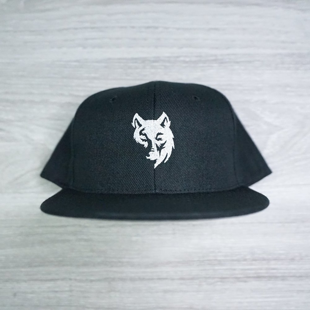 Hidden Wolf Black Snapback